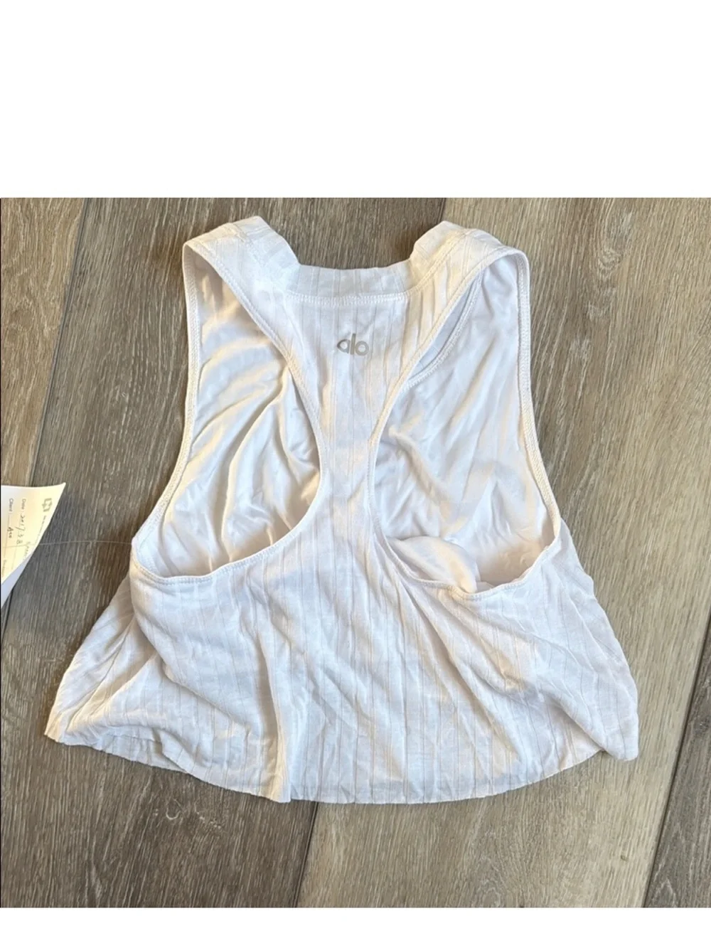 XS Alo Tank Top With Inner Bra sample piece